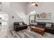 Spacious living room with high ceilings, comfortable seating, and natural light at 4106 E Muirwood Dr, Phoenix, AZ 85048