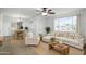 Bright living room and dining room featuring stylish decor and plenty of natural light at 549 N Olive --, Mesa, AZ 85203