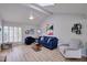 Bright living room with vaulted ceilings, ceiling fan and a comfortable seating arrangement at 6626 N Majorca E Way, Phoenix, AZ 85016