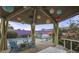Resort-style pool area with an outdoor covered lounge area and decorative mural at 6626 N Majorca E Way, Phoenix, AZ 85016