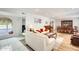 Open-concept living room with hardwood floors, comfortable sofas, and stylish decor at 8907 N 85Th Way, Scottsdale, AZ 85258