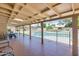 Covered patio overlooking pool, complete with a full outdoor dining set at 8907 N 85Th Way, Scottsdale, AZ 85258