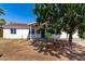 Charming single-story home with a neat front yard and inviting curb appeal, featuring a mature shade tree at 13039 N 19Th Ave, Phoenix, AZ 85029