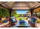Backyard Gazebo with seating and views of the artificial grass and landscaping at 1361 N Claiborne --, Mesa, AZ 85205