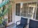 Inviting patio featuring comfortable seating and a sliding door, offering a relaxing outdoor space at 14145 N 92Nd St # 2004, Scottsdale, AZ 85260