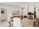 Spacious living room with a stone fireplace and comfortable seating at 17030 N 57Th St, Scottsdale, AZ 85254