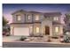 Inviting two-story home featuring a neutral color scheme, attached garage, and manicured landscaping at 22543 E San Tan Blvd, Queen Creek, AZ 85142