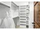 Walk-in closet with a white dress hanging and ample shelving for optimal organization at 2527 E Beechnut Ct, Chandler, AZ 85249