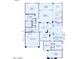 Detailed floor plan showcasing the layout of the home with bedrooms, kitchen, and living spaces at 26139 S 225Th Way, Queen Creek, AZ 85142