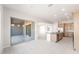 Open floor plan with a modern kitchen, island and plenty of counter space at 26139 S 225Th Way, Queen Creek, AZ 85142