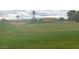 Lush green golf course with manicured lawns and distant views of houses and mountains at 2685 N 132Nd Dr, Goodyear, AZ 85395