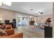 Bright living area with access to the patio and kitchen at 3021 S Evergreen Rd, Tempe, AZ 85282