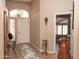 Welcoming entryway with a decorative rug and tiled floors, featuring a view into the bright living space at 4970 S Desert Willow Dr, Gold Canyon, AZ 85118