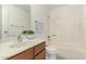 Bathroom with modern fixtures, sink vanity, and shower-tub combo at 520 N Stapley Dr # 253, Mesa, AZ 85203