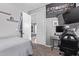 Bedroom with desk, perfect for work or gaming, featuring modern décor and functional layout at 6026 E Sonoran Trl, Scottsdale, AZ 85266