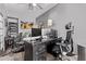 Well-appointed home office with stylish desk, decor, and ergonomic chair for comfortable work from home at 6026 E Sonoran Trl, Scottsdale, AZ 85266