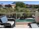 Relaxing outdoor pool view from a patio seating area offering mountain views and privacy at 6026 E Sonoran Trl, Scottsdale, AZ 85266