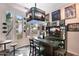 Custom-built sports bar boasts a full bar, unique lighting, and backyard views at 633 W Aster Ct, Chandler, AZ 85248