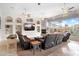 Spacious living room features a large window with great view, fireplace, and comfortable seating at 633 W Aster Ct, Chandler, AZ 85248