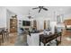 Expansive living room showcasing a modern design with fireplace and stylish decor throughout at 7130 E Saddleback St # 58, Mesa, AZ 85207
