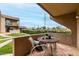 Charming outdoor balcony with seating, perfect for relaxing and enjoying the view at 7436 E Chaparral Rd # 124B, Scottsdale, AZ 85250