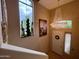 Foyer featuring a chandelier and beautiful entry door at 8180 E Shea Blvd # 1028, Scottsdale, AZ 85260