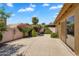 Backyard showcasing a tranquil spa, colorful flora, and privacy at 9127 E Siesta Ln, Scottsdale, AZ 85255