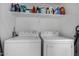 Washer and dryer in the laundry room with storage space at 10101 N Arabian Trl # 2018, Scottsdale, AZ 85258
