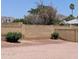 Fenced backyard with desert landscaping and mountain views at 11022 S Iroquois Dr, Phoenix, AZ 85044