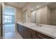 Stylish bathroom featuring a double vanity and elegant fixtures at 11300 N Casa Dega Dr # 1081, Surprise, AZ 85388