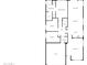 Detailed floor plan showcasing the layout of the home, including bedrooms, bathrooms, and living spaces at 1211 S Pueblo Ct, Gilbert, AZ 85233
