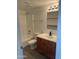 Cozy bathroom featuring a shower over tub, a modern vanity and updated fixtures at 16602 N 25Th St # 123, Phoenix, AZ 85032