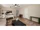 Open-concept living area with modern furnishings and wood-look flooring at 18102 E El Viejo Desierto --, Gold Canyon, AZ 85118