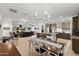 Open-concept floorplan featuring kitchen, dining and living room at 18387 W Mountain Sky Ave, Goodyear, AZ 85338