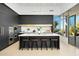 Stunning kitchen featuring an oversized island with bar seating and views of the outdoors at 28754 N 107Th St, Scottsdale, AZ 85262