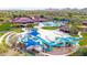 This water park offers twisting water slides, a large pool, clubhouse, and splash pad for hours of fun at 3613 W Plymouth Dr, Anthem, AZ 85086