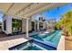 Luxury backyard oasis includes a large pool, spa, fire pit, covered patio, and a well manicured yard at 4416 N 37Th Way, Phoenix, AZ 85018