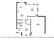 Detailed floor plan showcasing the layout of the first floor, including kitchen and living spaces at 5329 E Harmony Ave, Mesa, AZ 85206