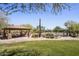 Community tennis courts and picnic shelter with desert landscaping at 6621 E Oberlin Way, Scottsdale, AZ 85266