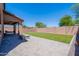 Backyard features a covered patio, synthetic grass, and a cozy outdoor fire pit at 900 E Harrison St, Chandler, AZ 85225