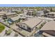 Aerial view of a home with desert landscaping and a pool at 1726 E Primera Dr, Casa Grande, AZ 85122