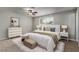 Serene bedroom featuring a plush bed, stylish furniture, and soft colors to create a tranquil retreat at 2006 N Arrowhead Dr, Chandler, AZ 85224