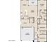 Floor plan showcasing a three-bedroom layout, open-concept living area, and a two-car garage at 32677 N Newby Dr, San Tan Valley, AZ 85143