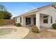 Covered back patio area with direct access to the pool at 35656 N Shorthorn Trl, San Tan Valley, AZ 85143