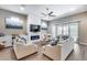 Bright living room featuring modern decor at 35773 N Loemann Dr, San Tan Valley, AZ 85143