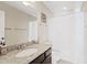 This bathroom features a granite vanity, toilet and shower at 4107 W Mariposa Grande --, Glendale, AZ 85310