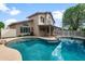 Inviting backyard oasis with a large pool and ample space for entertaining at 4226 E Stanford Ave, Gilbert, AZ 85234