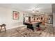 Spacious game room with a pool table, view of the kitchen and access to a outdoor living space at 4655 E Farmdale Ave, Mesa, AZ 85206