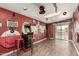 Bright game room featuring a vintage arcade game and fun decorations for entertainment at 4655 E Farmdale Ave, Mesa, AZ 85206