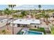 Backyard with a pool and patio, offering a perfect outdoor space for relaxation and entertainment at 5119 E Shaw Butte Dr, Scottsdale, AZ 85254